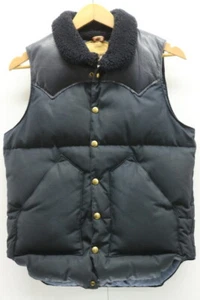 Rocky Mountain Featherbed Down Vest Navy Black Size 36 Men's Used - Picture 1 of 5