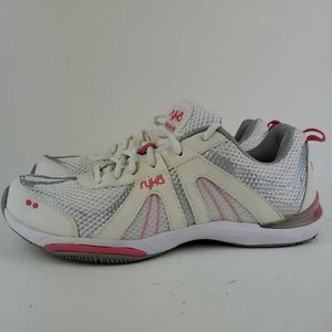 RYKA Women's Moxie Cross -Training Shoe Size 8.5M White, Silver and Pink - Picture 1 of 8