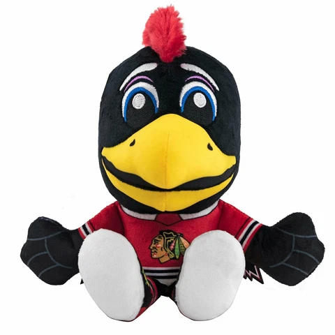 Bleacher Creatures Chicago Blackhawks Tommyhawk 8" Kuricha Mascot Sitting Plush Cover