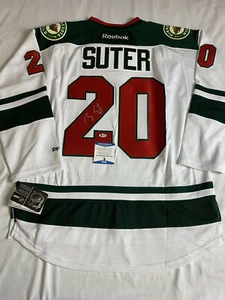 RYAN SUTER SIGNED MINNESOTA WILD REEBOK JERSEY BECKETT BAS COA T40316 - Picture 1 of 5