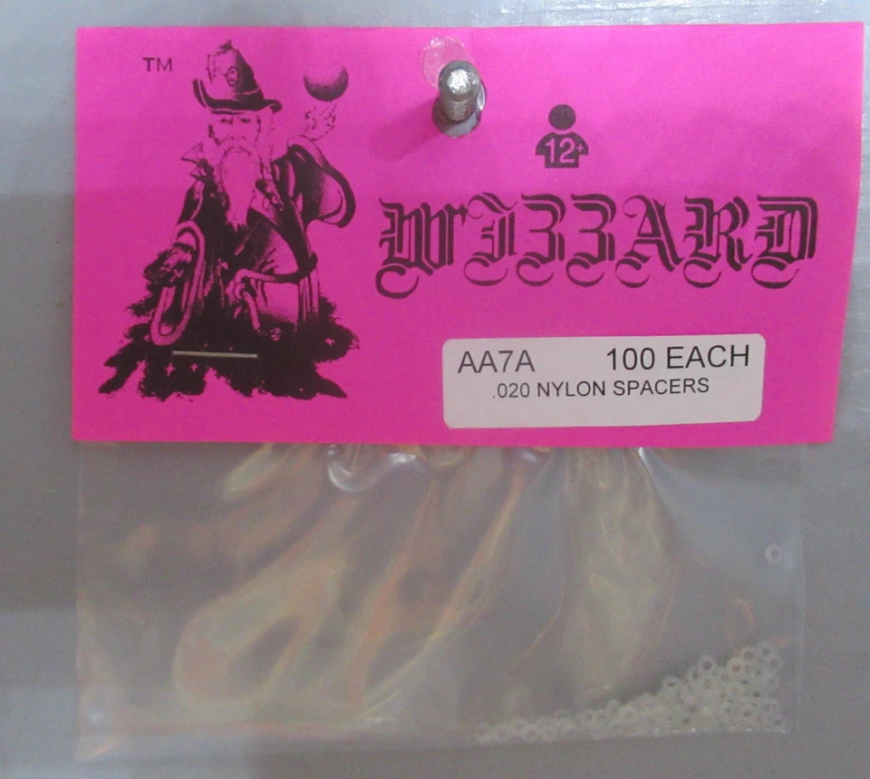 PAQUETE ESPACIADORES NAILON WIZZARD "NUEVOS" .020 AA7A (100) Foto 1 de 1