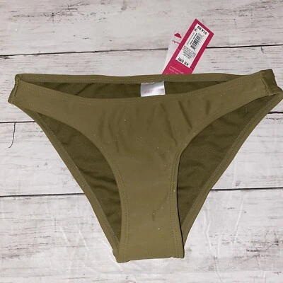Parte inferior de bikini Xhilaration para mujer XS verde brillante ejército descarado nadar NUEVO XS Foto 1 de 4