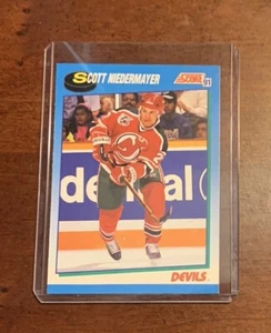 1991-92 Score Canadian Scott Niedermayer #577 Rookie RC HOF - Picture 1 of 2