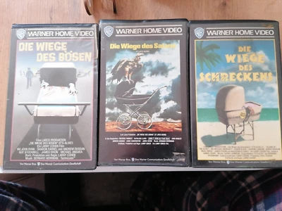 3 VHS RARITÄTEN:  DIE WIEGE DES ...BÖSEN TEIL 1-3  (1974/78/87) TRIOLOGIE - Bild 1 von 4