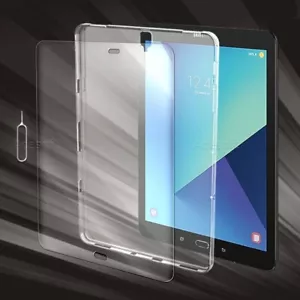 Anti-Scratch Screen Protector + TPU Case for Samsung Galaxy Tab S3 SM-T820N USA - Picture 1 of 1