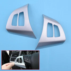 2 pièces garniture de cadre de décor bouton volant pour BMW X5 E70 2008-13 zy - Picture 1 of 5