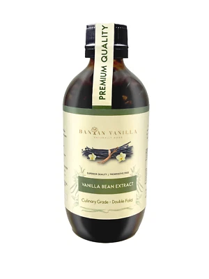 VANILLA BEAN EXTRACT DOUBLE FOLD-CULINARY GRADE 200 mL, FREE SHIPPING - Image 1 of 2
