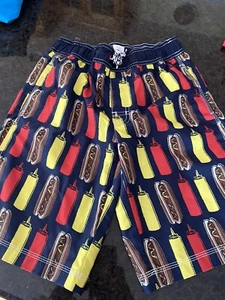 Gymboree Boys hot dog swimsuit size 14 - Picture 1 of 3