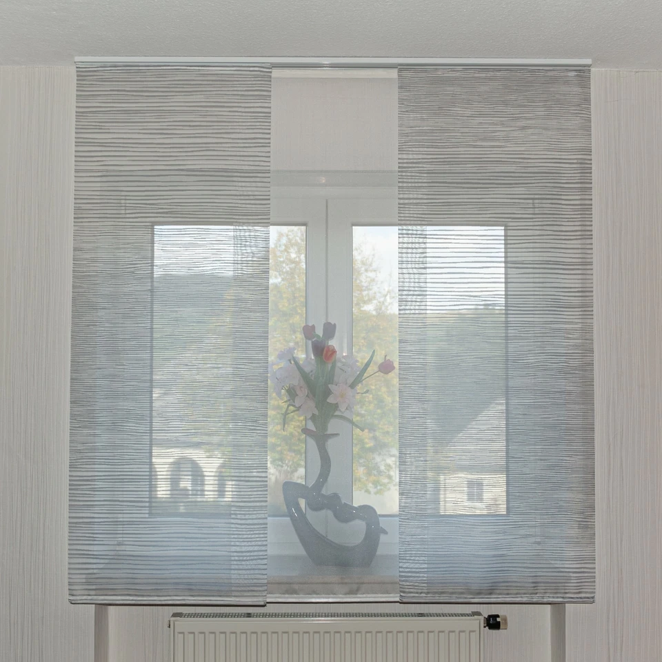 3er Set Schiebegardine Flächenvorhang inklusive Zubehör Feline-Sarah II - Bild 1 von 1