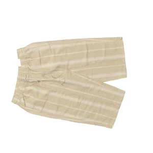 NEW Lane Bryant Women's Size 14/16 Capri Straight Pants Beige Linen Drawstring - Picture 1 of 8