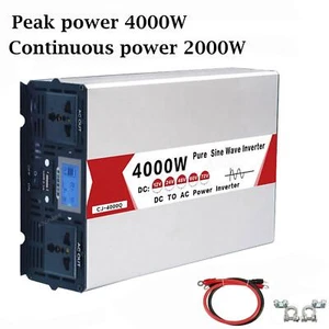 Pure Sine Wave Inverter 12V/24V/48V/60 to 220V Household Car Converter 4000W - Picture 1 of 5