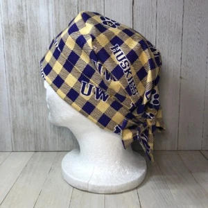 University of Washington Huskies Pixie Tie-Back OR Scrub Cap for Women, Medical - Picture 1 of 2