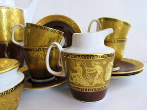 Vintage Pirkenhammer Porcelain Coffee Set Czechoslovakia 1950s Perfect condition - Picture 1 of 12