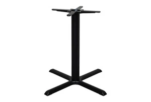 black premium cast iron table base dining restaurant cafe pub - 30 inch cross - Picture 1 of 4