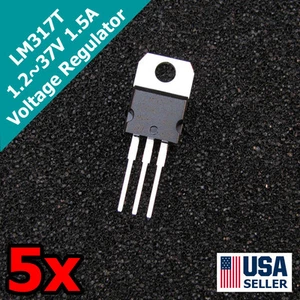 5x LM317T 1,2~37V 1.5A Positive Voltage Regulator TO-220 LM317 L317 5pcs USA S33 - Picture 1 of 2