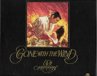 "GONE WITH THE WIND"..."50TH ANNIVERSARY EDITION"..CERTIFICATE & PROGRAM...2 VHS - Image 1 of 4