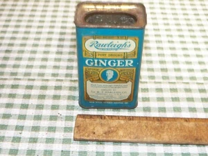 Vintage RAWLEIGN'S Pure Ground Ingwer 3 Unzen Dose; Freeport, Illinois - kein Deckel - Bild 1 von 7