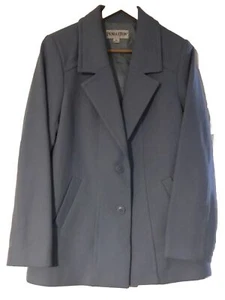 Pendleton Kurzmantel Jacke Merinowolle Blau 2 Knöpfe Damen Gr: M Neu ohne Etikett - Bild 1 von 5