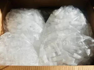 500 Lip Balm Tubes with Caps, Clear Round - Picture 1 of 1