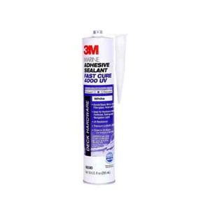 3M White 4000 UV Marine Adhesive Sealant Fast Cure - 10 oz. Part No. 06580 - Picture 1 of 1