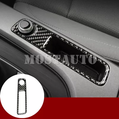 For Audi A5 S5 Carbon Fiber Console Gear Box Volume Knob Cover Trim 2017-2021 - Изображение 1 из 4