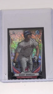 2014 Bowman Chrome #CDP86 Bobby Bradley 1st Bowman Black Shimmer Mini - Picture 1 of 2