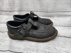 Dr Marten Black Leather Mary Jane Polley Shoes Size US 5 *read* - Picture 1 of 10