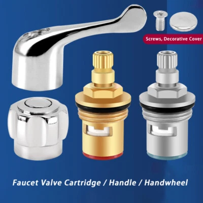 Wasserhahn Ventileinsatz/Handgriff/Handrad Messing/Edelstahl Kartusche Ventil - Bild 1 von 4