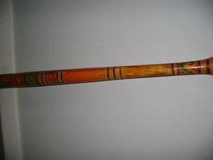 hawaiian decorated stick or bat very decorative preowned - Picture 1 of 7