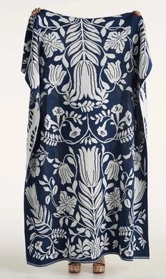 Manta Anthropologie Kenia Algodón 100% Tejido 50x70 Floral Nueva con Etiquetas Foto 1 de 2