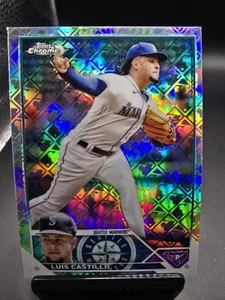 2023 Topps Chrome Logofractor #13 Luis Castillo - Seattle Mariners  - Picture 1 of 2