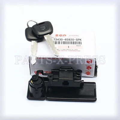 73430-65820-5PK  OEM GENUINE SUZUKI GLOVE BOX DOOR LOCK LATCH CYLINDER WITH KEYS Foto 1 de 4