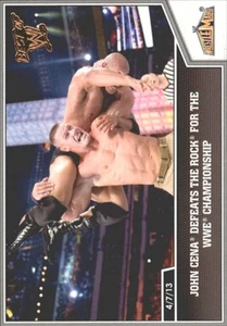 2013 Topps Best of WWE Bronze #110 John Cena Defeats The Rock - Picture 1 of 2