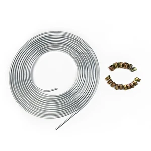 Silver Brake line With 16pcs Fittings Assortment Replacement Practical - Picture 1 of 12