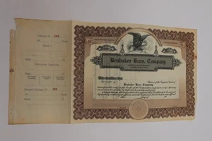Brubaker Bros Co 1900 CA unused stock certificate - Picture 1 of 4