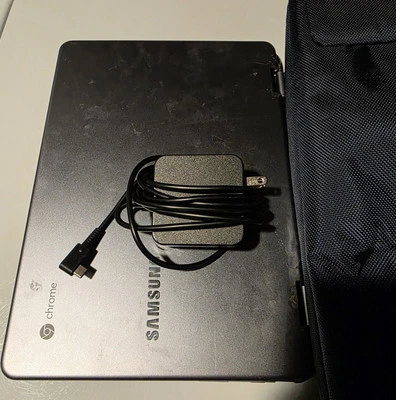 Samsung Chromebook, works perfectly. Needs repair. Comes with bag and charger. - Image 1 of 4