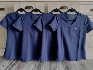 FIGS Navy Blue Scrub Top, Women’s XS in Petite - Picture 1 of 2