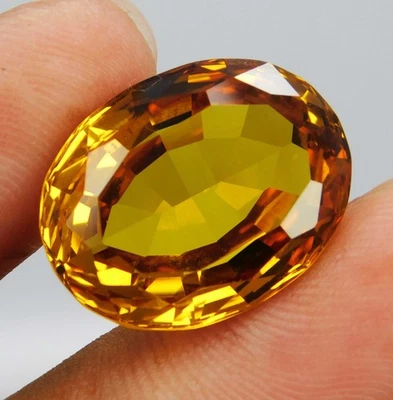 Gorgeous 19.30 Ct Natural Orange Spessartite Garnet Oval Certified Loose Gems - Image 1 of 4