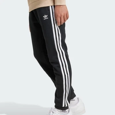 Adidas Trefoil Pants Large Kids Joggers Youth 3 Stripe Relaxed Fit Unisex New - Image 1 of 4
