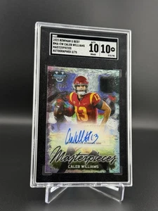 2023 Bowman Best U - Masterpieces Auto Caleb Williams #BMA-CW /75 RC Gem SGC 10 - Bild 1 von 2
