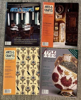 4 Issues "Arts & Crafts Quarterly" (Style 1900), Volume 7, Issues 1-4, 1994-1995 - Image 1 of 4