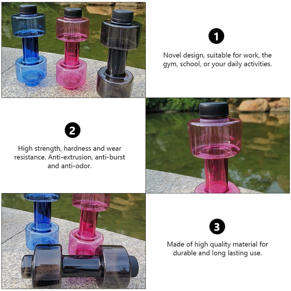  2 Pcs Adjustable Dumbbells Bonbonnes Eau Bouteille D'eau De Fitness - Photo 1/1