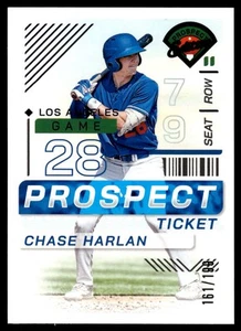 2024 Panini Prospect Edition CHASE HARLAN PROSPECT TICKET /199 #108 LOS ANGELES - Picture 1 of 2