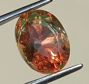 EGL Certified 12.55 Ct Padparadscha Sapphire 15x10mm Natural Oval Cut Gems 5AOF - Picture 1 of 10