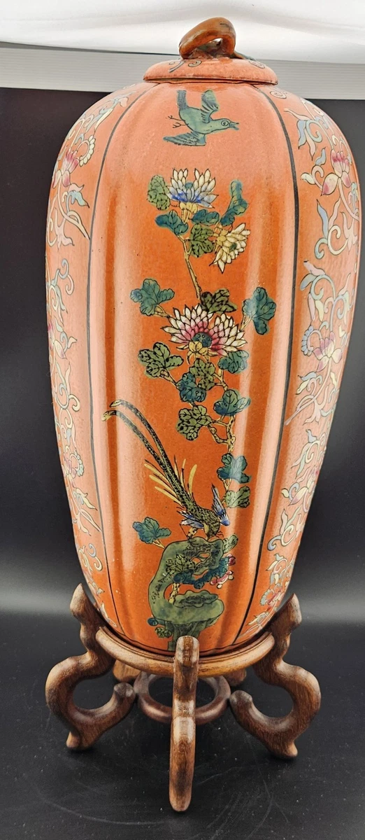 陶瓷多色老式原版古董日本花瓶| eBay