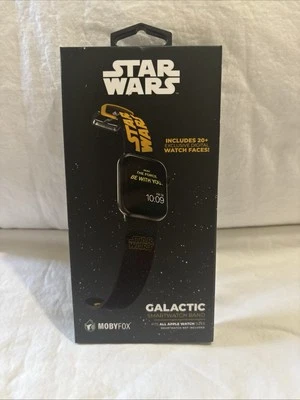 Star Wars Disney Galactic Watchband Smartwatch Mobyfox Fits All Apple Watches - Image 1 of 4