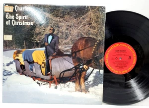 RAY CHARLES The Spirit Of Christmas 1985 LP Columbia FC 40125 Shrink NM Vinyl - Picture 1 of 2