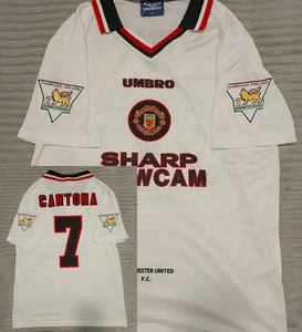 Camiseta de fútbol Eric Cantona temporada 96-97 Estilo Retro Manchester United - Imagen 1 de 10
