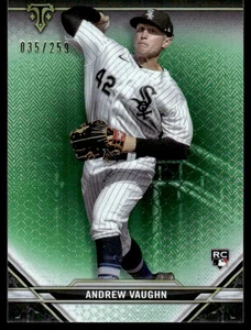 2021 Topps Triple Threads #32 Andrew Vaughn Emerald SN,RC #/259 - Bild 1 von 2