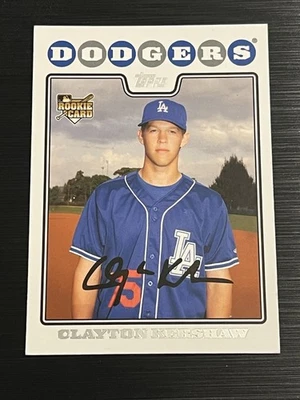 2008 08 TOPPS UPDATE & HIGHLIGHTS CLAYTON KERSHAW RC #UH240 ROOKIE FUTURE HOF - Image 1 of 4